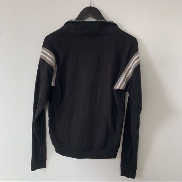 PINK Victoria’s Secret Black Green Palm Tree Logo 1/4 Zip SweatShirt - Picture 2 of 8